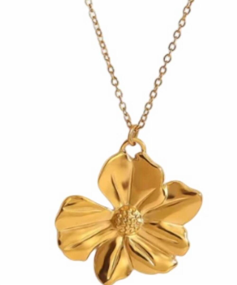 NEW KATIE RAE COLLECTION women's bloom necklace in gold